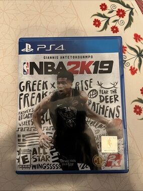 Under Armour Black NBA 2K19 PS4 Game Case with Blue Trim